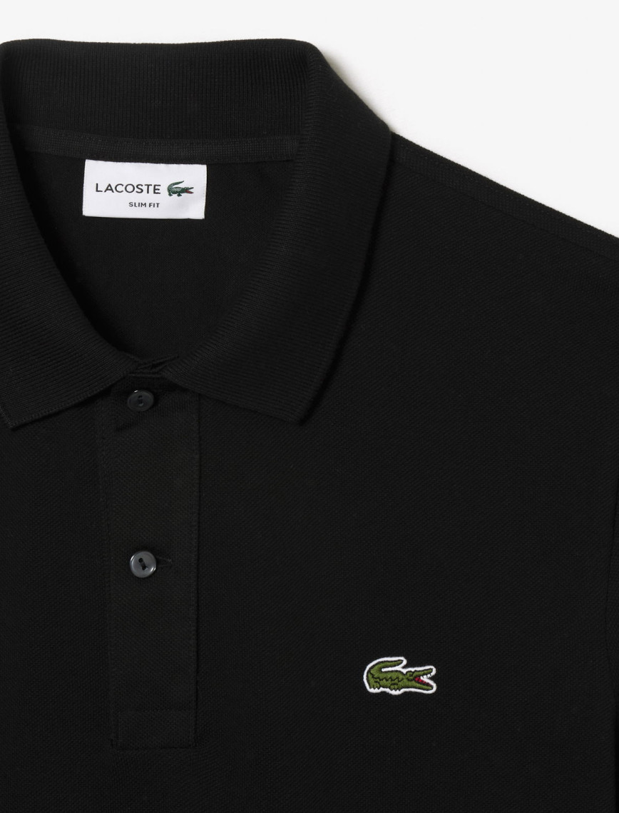 Lacoste L.12.12 Erkek Slim Fit Siyah Polo Lacoste L.12.12 Erkek Slim Fit Siyah Polo