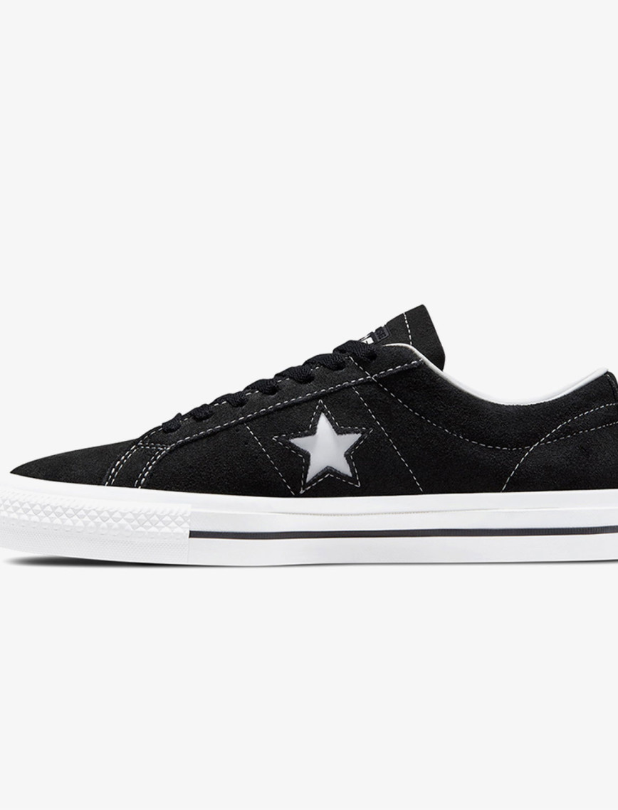 Converse Cons One Star Pro Unisex Siyah Süet Sneaker Converse Cons One Star Pro Unisex Siyah Süet Sneaker