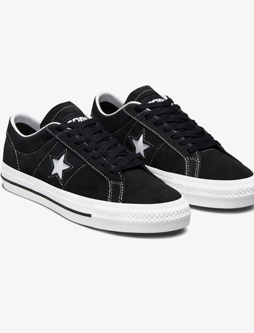 Converse Cons One Star Pro Unisex Siyah Süet Sneaker Converse Cons One Star Pro Unisex Siyah Süet Sneaker