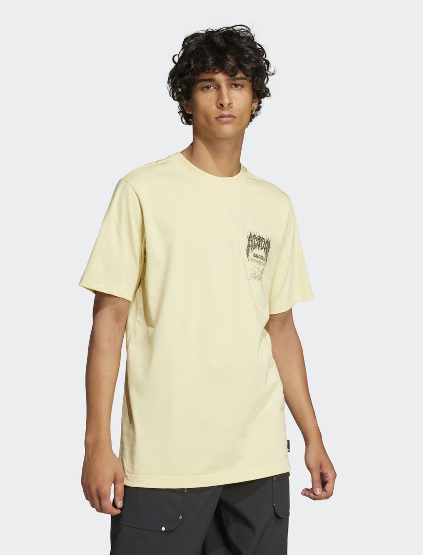 adidas Originals Q12 Ts Death Sarı Erkek T-Shirt adidas Originals Q12 Ts Death Sarı Erkek T-Shirt