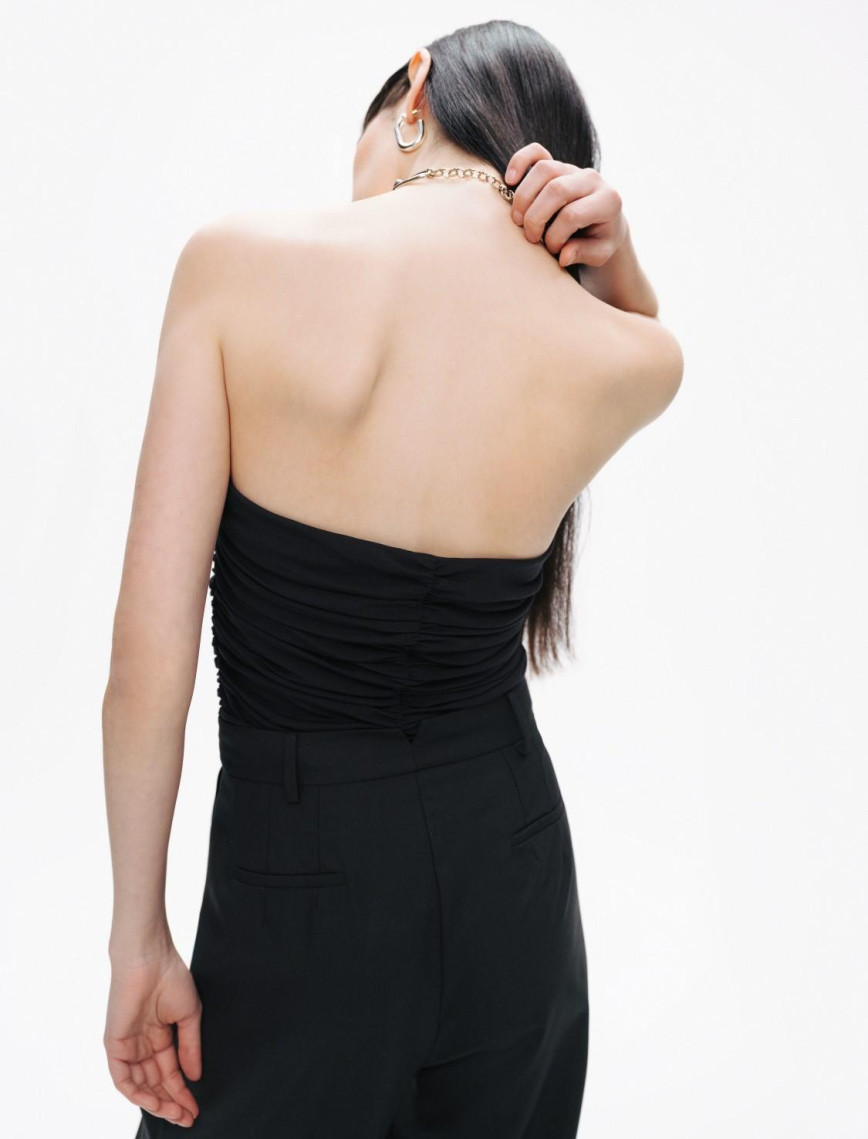 Drape Tasarımlı Crop Top Drape Tasarımlı Crop Top