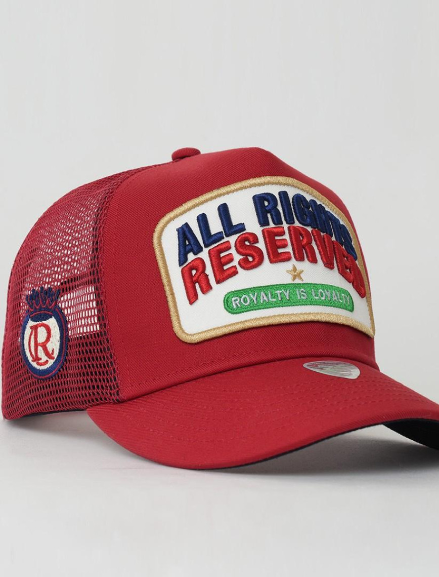 RustandRich Kadın Erkek Kırmızı Trucker Şapka-Urban Collection-All Right Reserved RustandRich Kadın Erkek Kırmızı Trucker Şapka-Urban Collection-All Right Reserved