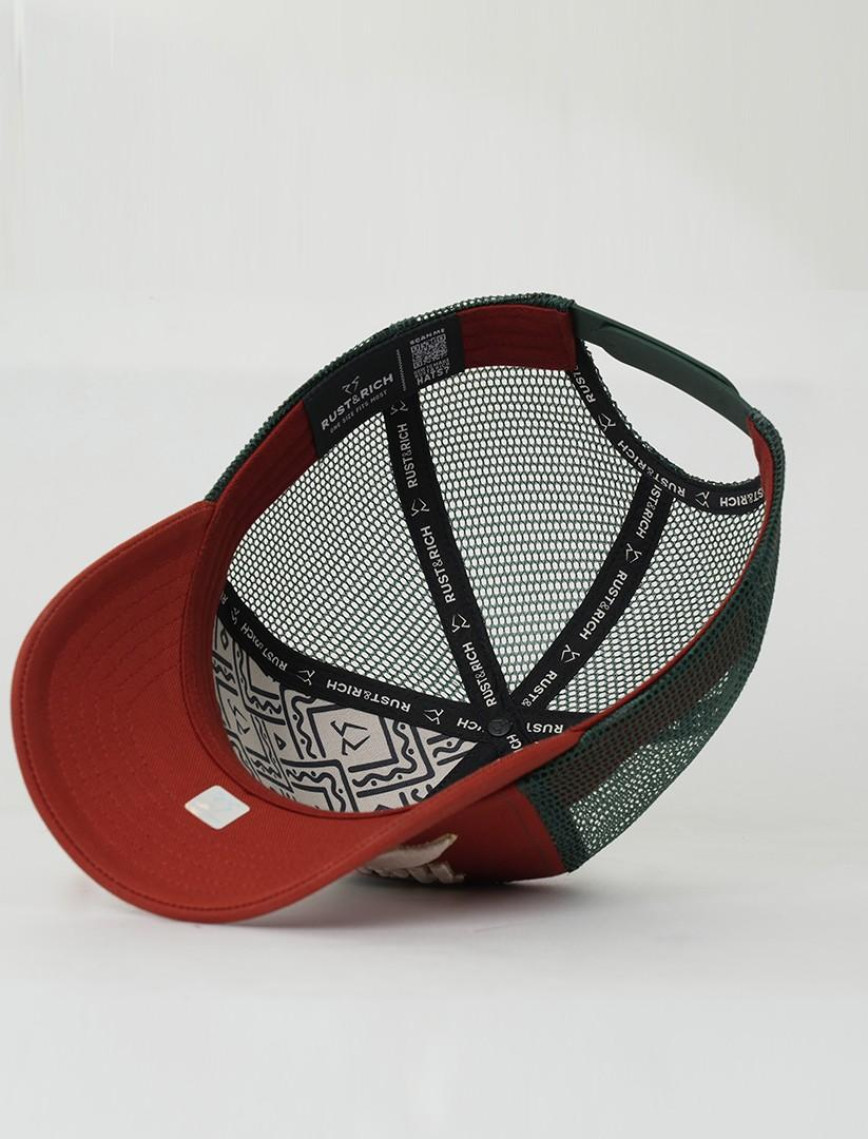 RustandRich Kadın Erkek Kiremit Trucker Şapka-Hard Collection-Hard Jazz RustandRich Kadın Erkek Kiremit Trucker Şapka-Hard Collection-Hard Jazz