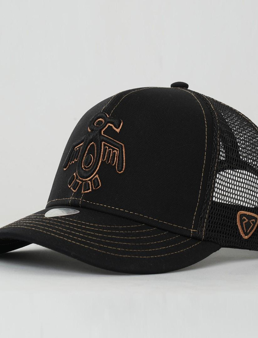 RustandRich Kadın Erkek Siyah/Gold Baseball Şapka-The Indians Collection-Red Indian RustandRich Kadın Erkek Siyah/Gold Baseball Şapka-The Indians Collection-Red Indian