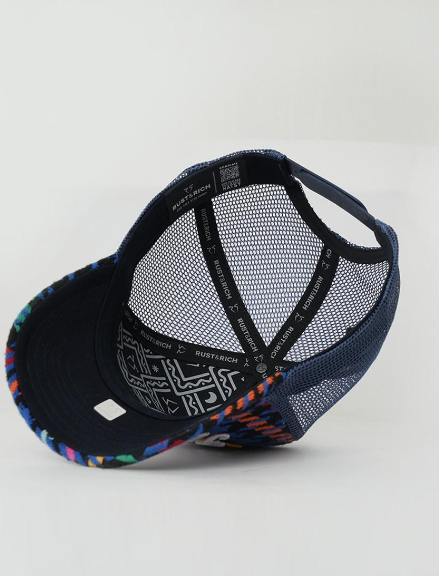 RustandRich Kadın Erkek İndigo Trucker Şapka-City's Collection-Havana RustandRich Kadın Erkek İndigo Trucker Şapka-City's Collection-Havana