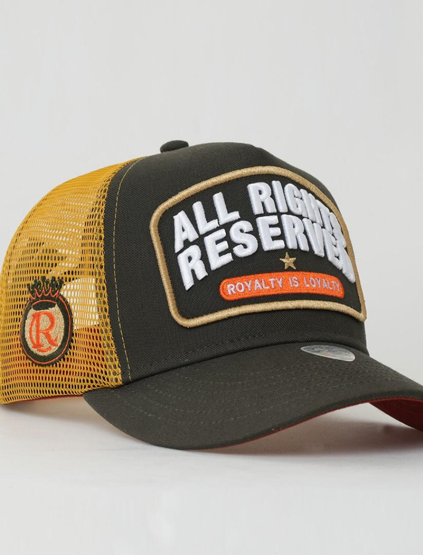RustandRich Kadın Erkek Haki Trucker Şapka-Urban Collection-All Right Reserved RustandRich Kadın Erkek Haki Trucker Şapka-Urban Collection-All Right Reserved