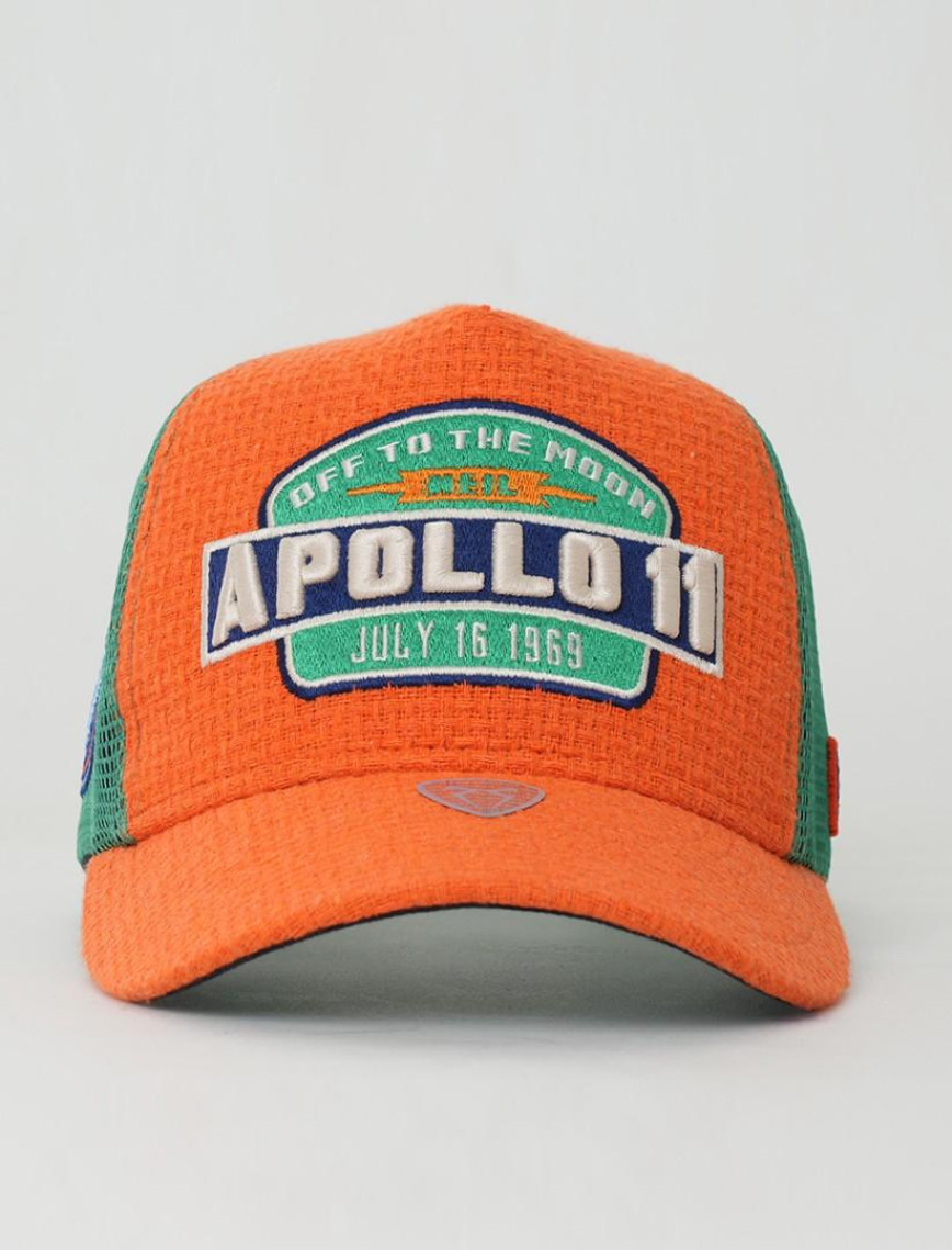 RustandRich Kadın Erkek Turuncu Trucker Şapka-Space Collection-Apollo RustandRich Kadın Erkek Turuncu Trucker Şapka-Space Collection-Apollo