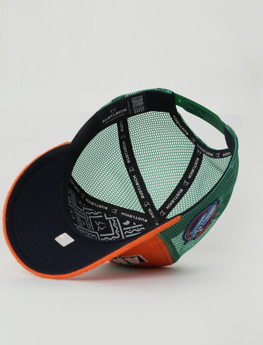 RustandRich Kadın Erkek Turuncu Trucker Şapka-Space Collection-Apollo RustandRich Kadın Erkek Turuncu Trucker Şapka-Space Collection-Apollo