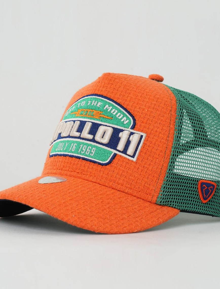 RustandRich Kadın Erkek Turuncu Trucker Şapka-Space Collection-Apollo RustandRich Kadın Erkek Turuncu Trucker Şapka-Space Collection-Apollo