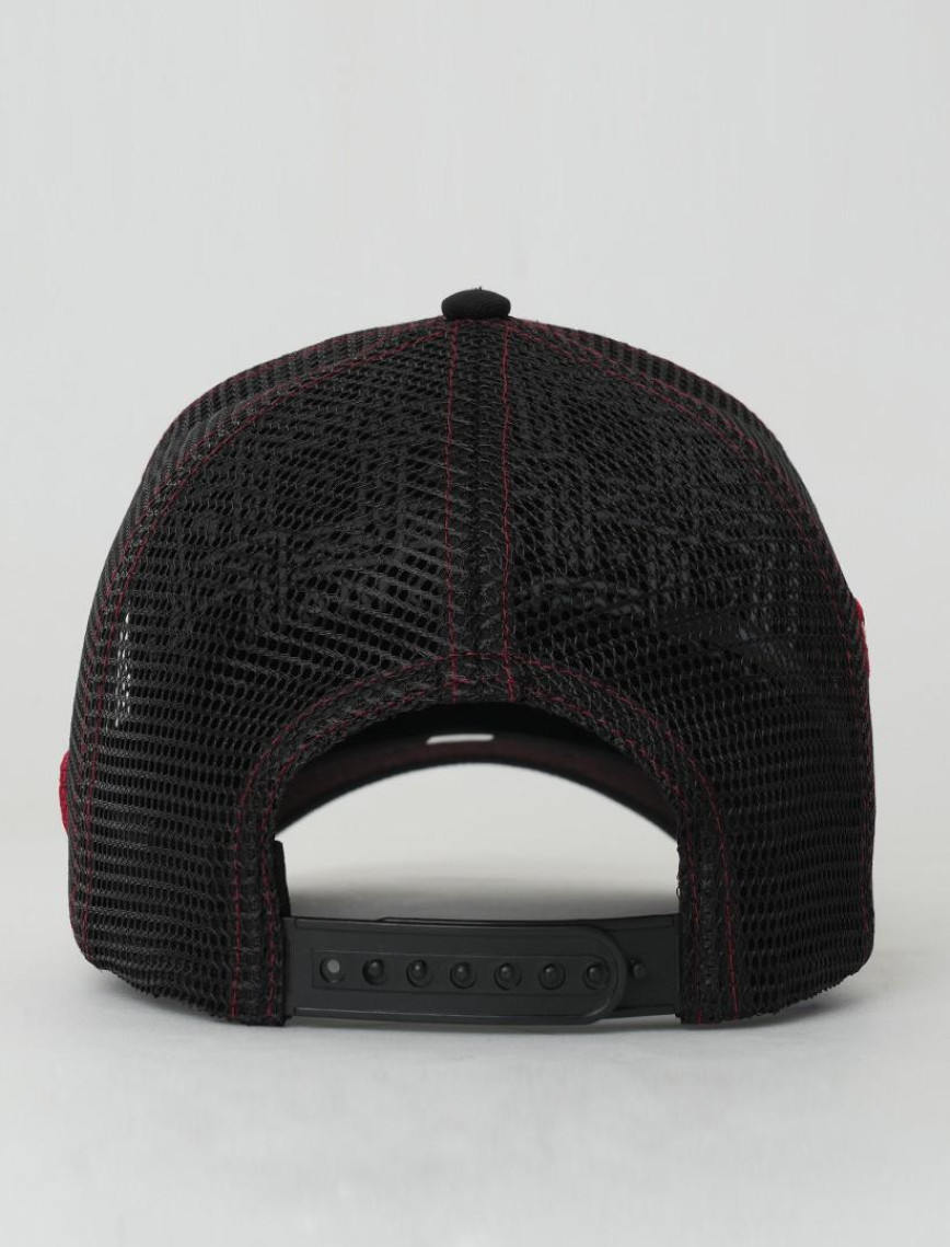 RustandRich Kadın Erkek Siyah/Kırmızı Baseball Şapka-The Indians Collection-Red Indian