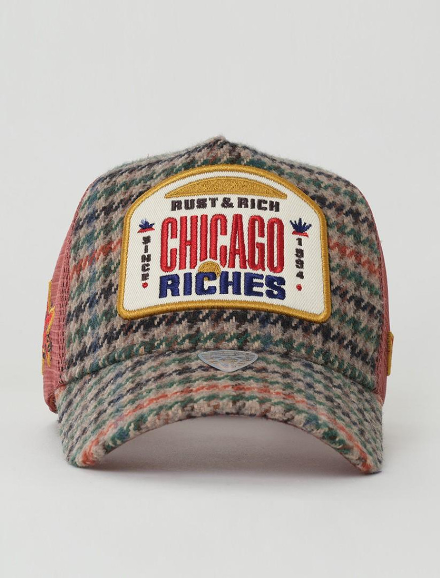 RustandRich Kadın Erkek Yeşil Trucker Şapka-City's Collection-Chicago RustandRich Kadın Erkek Yeşil Trucker Şapka-City's Collection-Chicago
