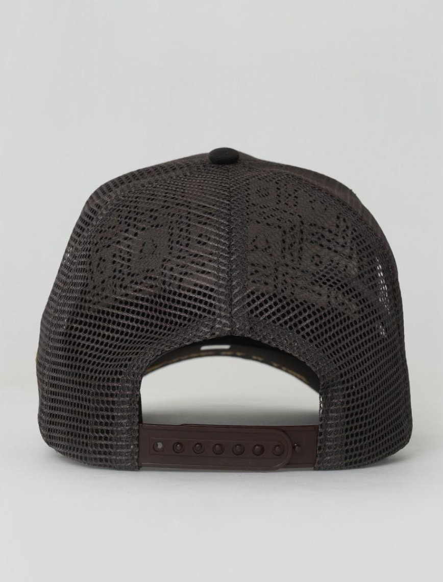 RustandRich Kadın Erkek Kahverengi Trucker Şapka-Premium Collection-Royalty RustandRich Kadın Erkek Kahverengi Trucker Şapka-Premium Collection-Royalty