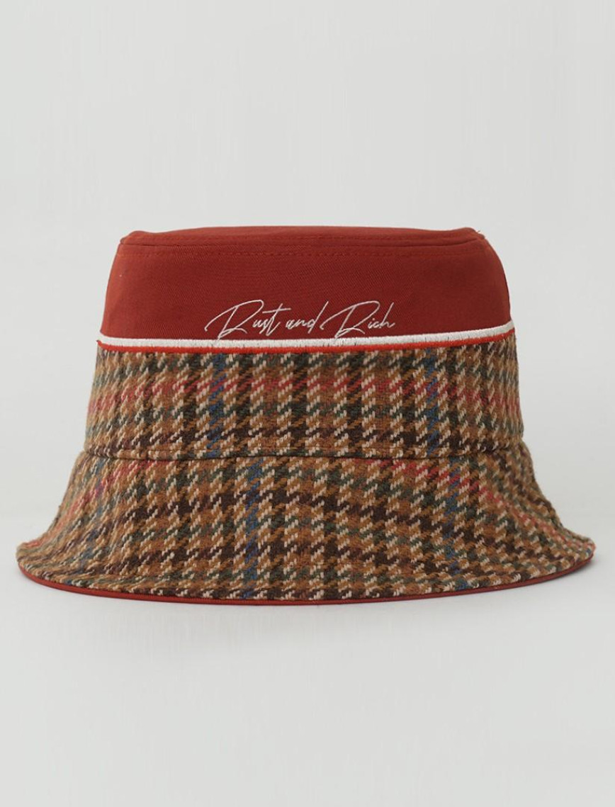 RustandRich Kadın Erkek Kiremit Bucket Şapka-Premium Collection-Royalty RustandRich Kadın Erkek Kiremit Bucket Şapka-Premium Collection-Royalty