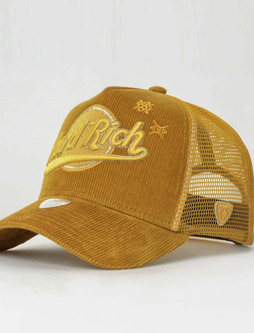 RustandRich Kadın Erkek Sarı Trucker Şapka-Hard Collection-Hard Rich RustandRich Kadın Erkek Sarı Trucker Şapka-Hard Collection-Hard Rich