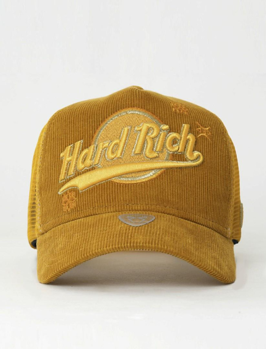 RustandRich Kadın Erkek Sarı Trucker Şapka-Hard Collection-Hard Rich RustandRich Kadın Erkek Sarı Trucker Şapka-Hard Collection-Hard Rich
