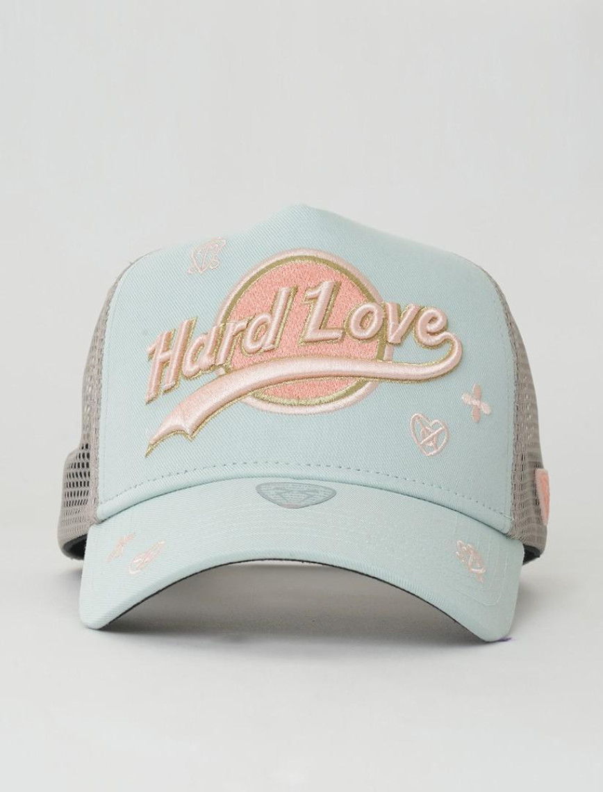 RustandRich Kadın Erkek Mint Yeşili Trucker Şapka-Hard Collection-Hard Love RustandRich Kadın Erkek Mint Yeşili Trucker Şapka-Hard Collection-Hard Love