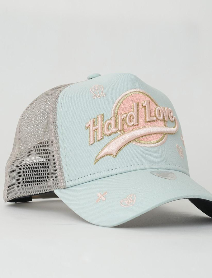 RustandRich Kadın Erkek Mint Yeşili Trucker Şapka-Hard Collection-Hard Love RustandRich Kadın Erkek Mint Yeşili Trucker Şapka-Hard Collection-Hard Love