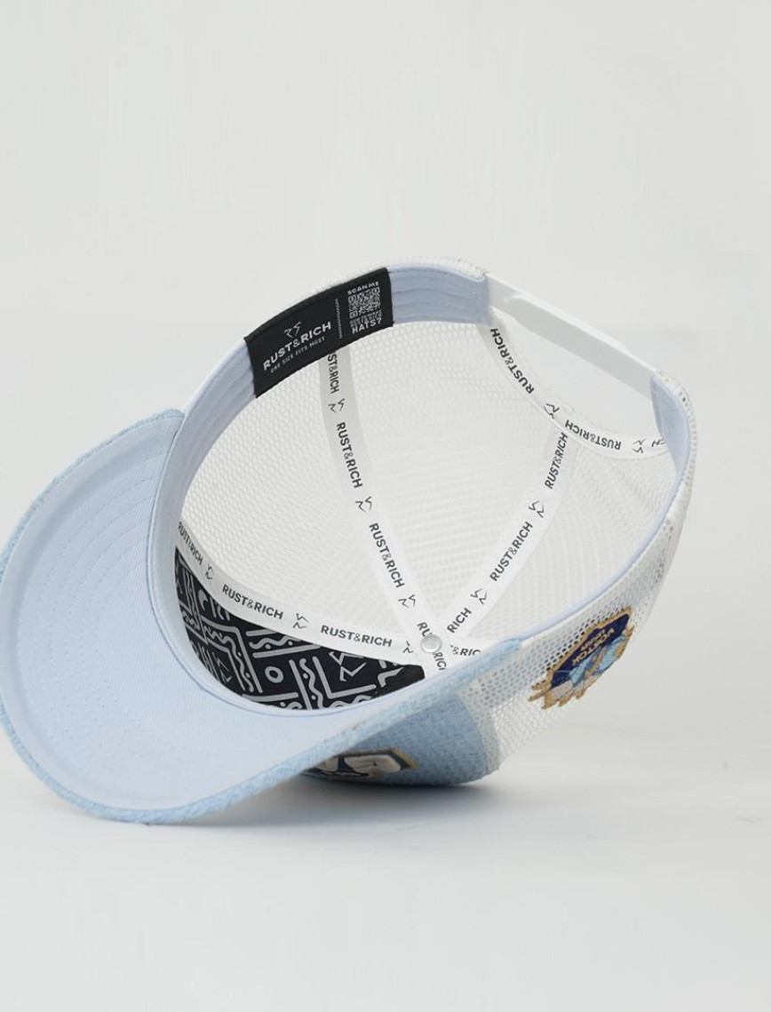 RustandRich Kadın Erkek Mavi Trucker Şapka-Space Collection-Gagarin RustandRich Kadın Erkek Mavi Trucker Şapka-Space Collection-Gagarin