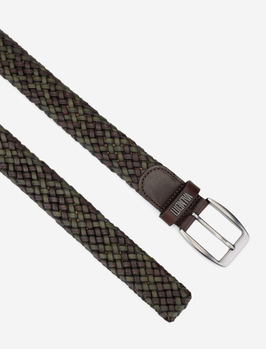 Valmenti Naghis Erkek KAHVE/YESIL ORGU Hakiki Deri Casual Kemer Valmenti Naghis Erkek KAHVE/YESIL ORGU Hakiki Deri Casual Kemer