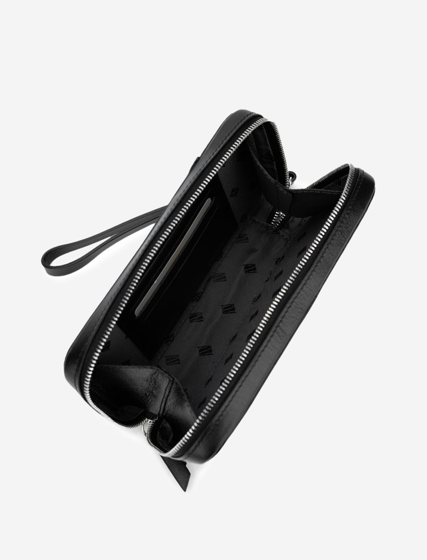 Valmenti Erkek Hakiki Deri Siyah El Çantası Valmenti Erkek Hakiki Deri Siyah El Çantası