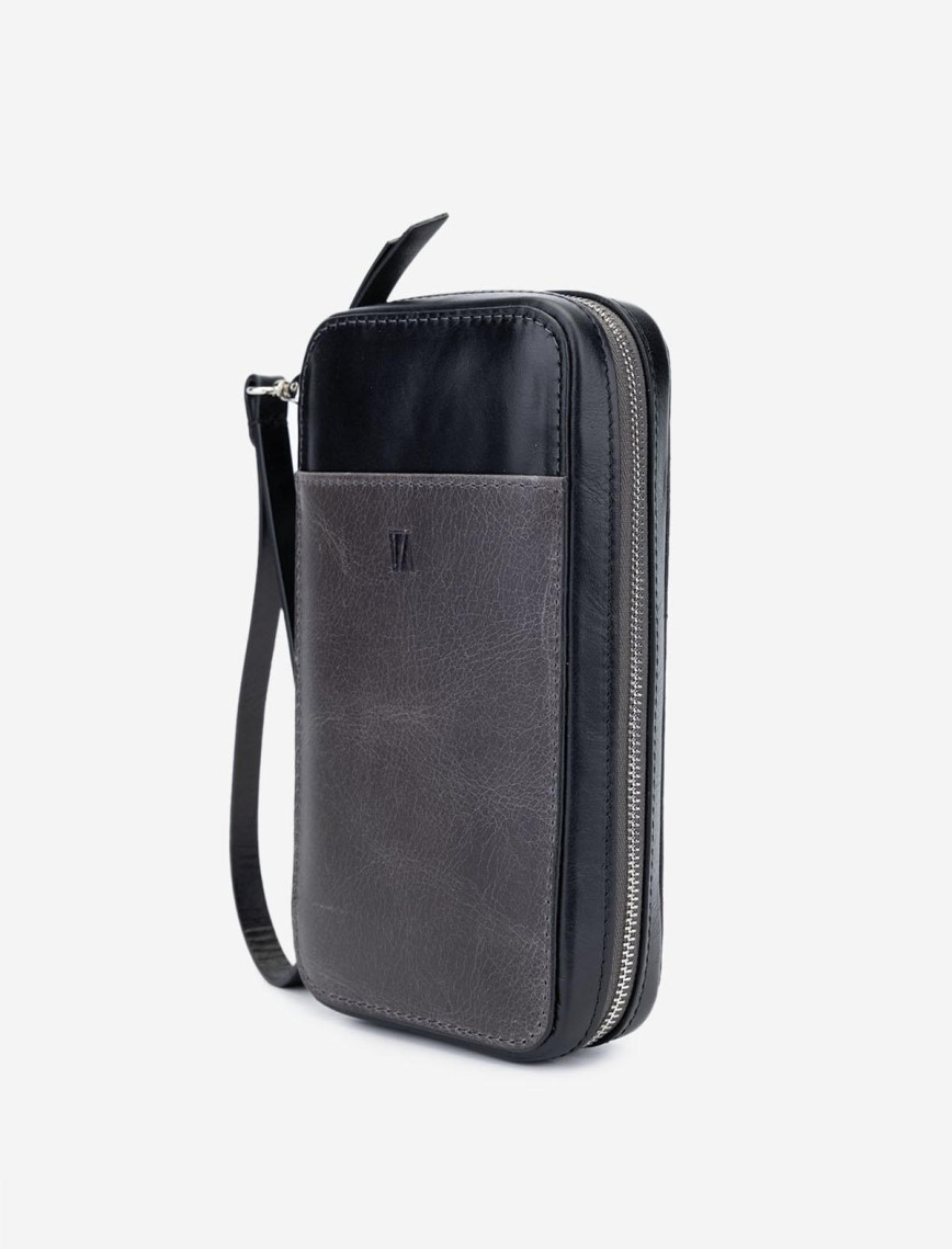 Valmenti Erkek Hakiki Deri Siyah El Çantası Valmenti Erkek Hakiki Deri Siyah El Çantası