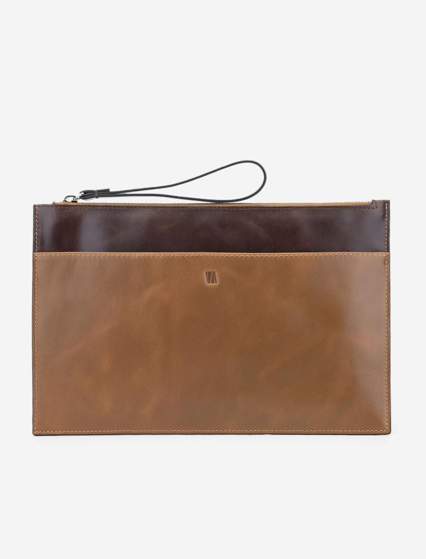 Valmenti Handx Unisex Taba/Kahve Hakiki Deri GÜNLÜK Çanta
