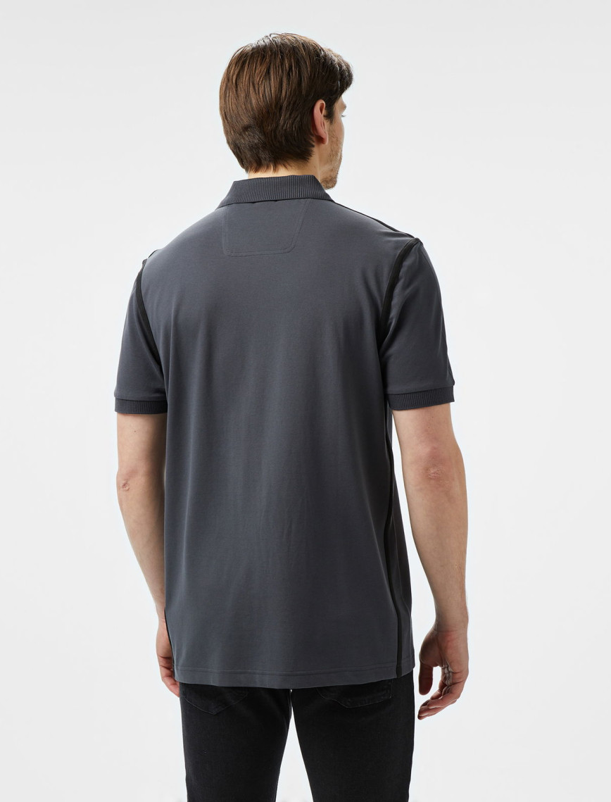 Boss Paddy Tape Erkek Gri Polo