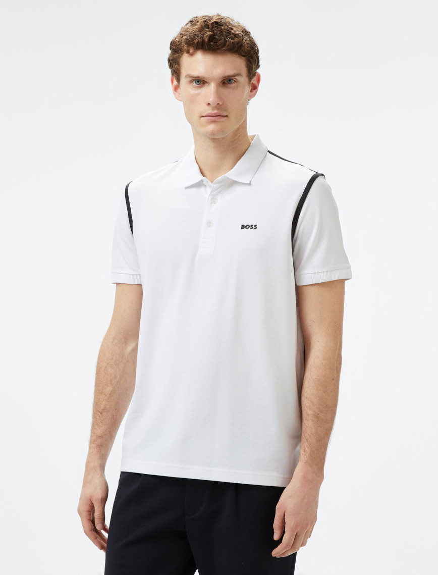 Boss Paddy Tape Erkek Beyaz Polo Boss Paddy Tape Erkek Beyaz Polo