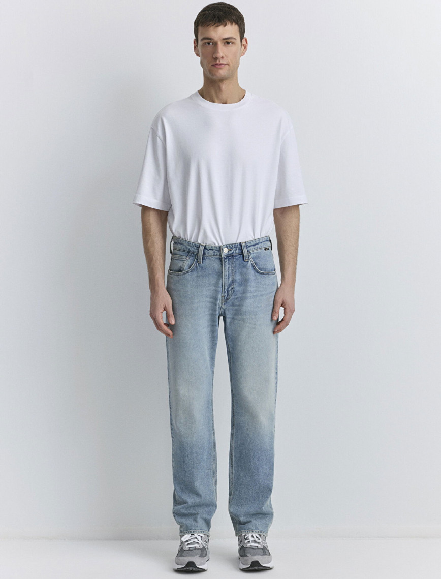 Mavi Lisbon Street Puslu Vintage Açık Mavi Jean Pantolon 0010039-89126