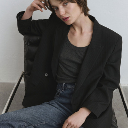 Mavi Çizgili Blazer 1110519-85353