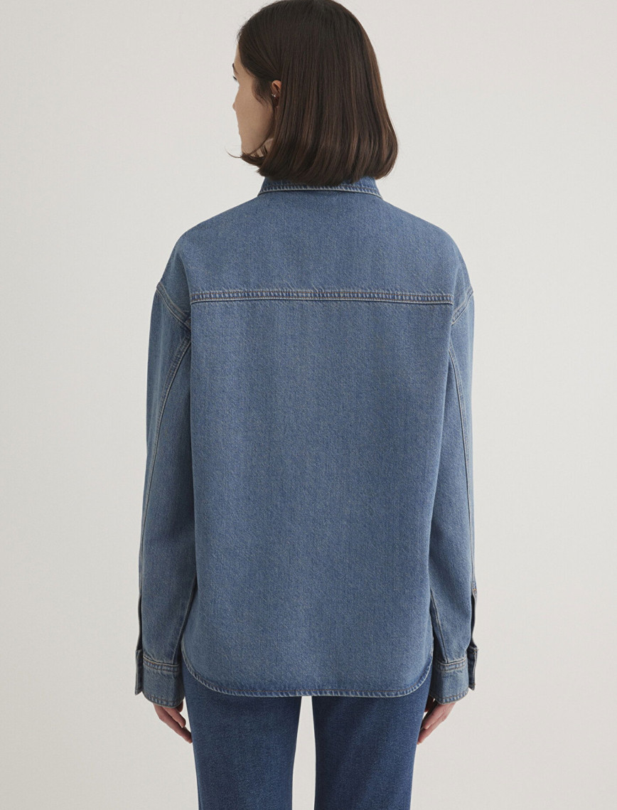 Mavi Bekka Classic Denim Indigo Mavisi Jean Gömlek Boyfriend 1211000-89250 Mavi Bekka Classic Denim Indigo Mavisi Jean Gömlek Boyfriend 1211000-89250
