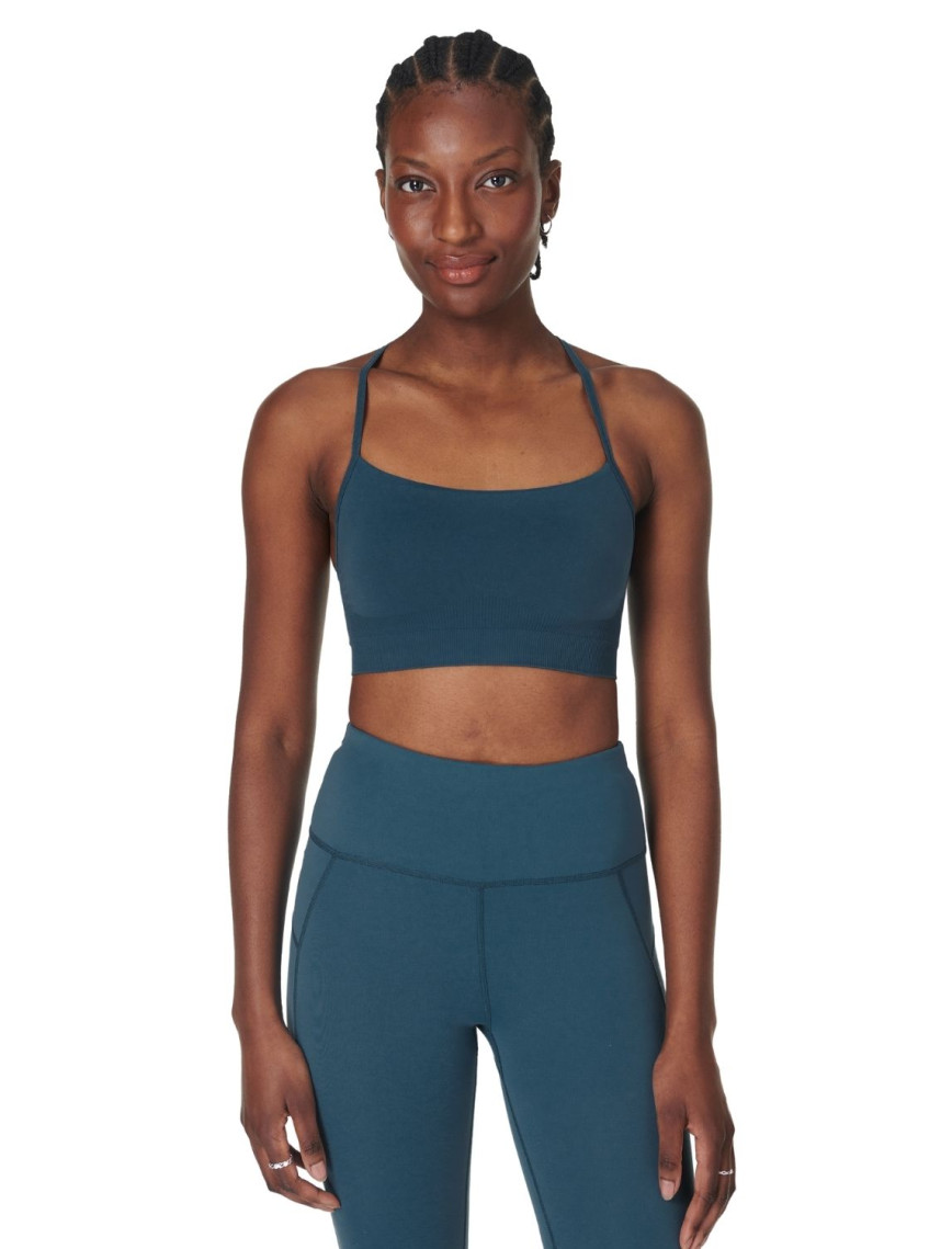 Sweaty Betty Spirit Restored Seamless Kadın Mavi Yoga Bra Sweaty Betty Spirit Restored Seamless Kadın Mavi Yoga Bra