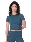 Sweaty Betty All Day Cropped Kadın Mavi Tişört Sweaty Betty All Day Cropped Kadın Mavi Tişört