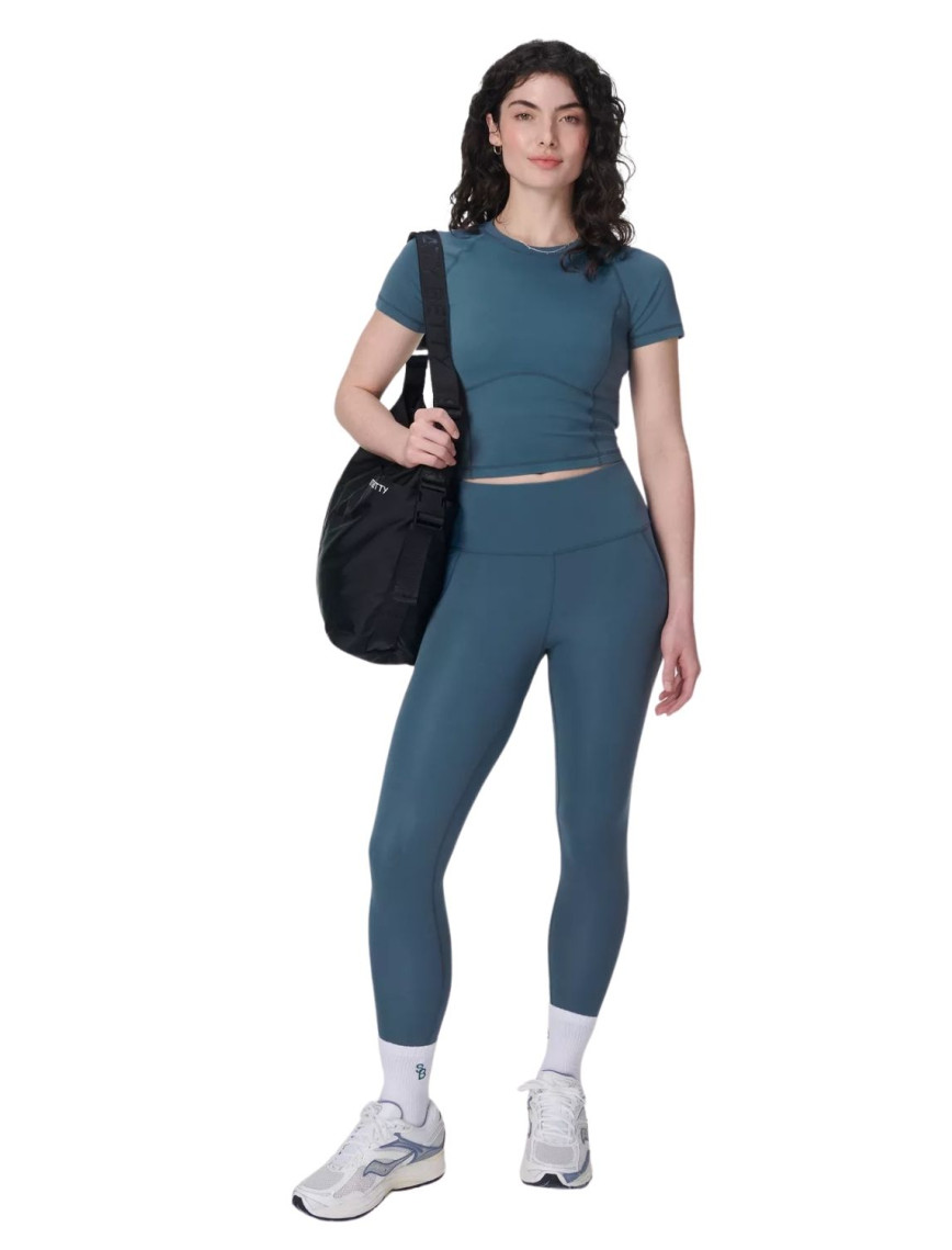 Sweaty Betty All Day Cropped Kadın Mavi Tişört Sweaty Betty All Day Cropped Kadın Mavi Tişört