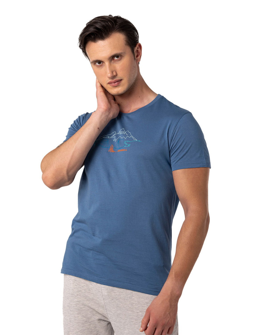 Merrell Tamp Erkek Mavi Tişört Merrell Tamp Erkek Mavi Tişört