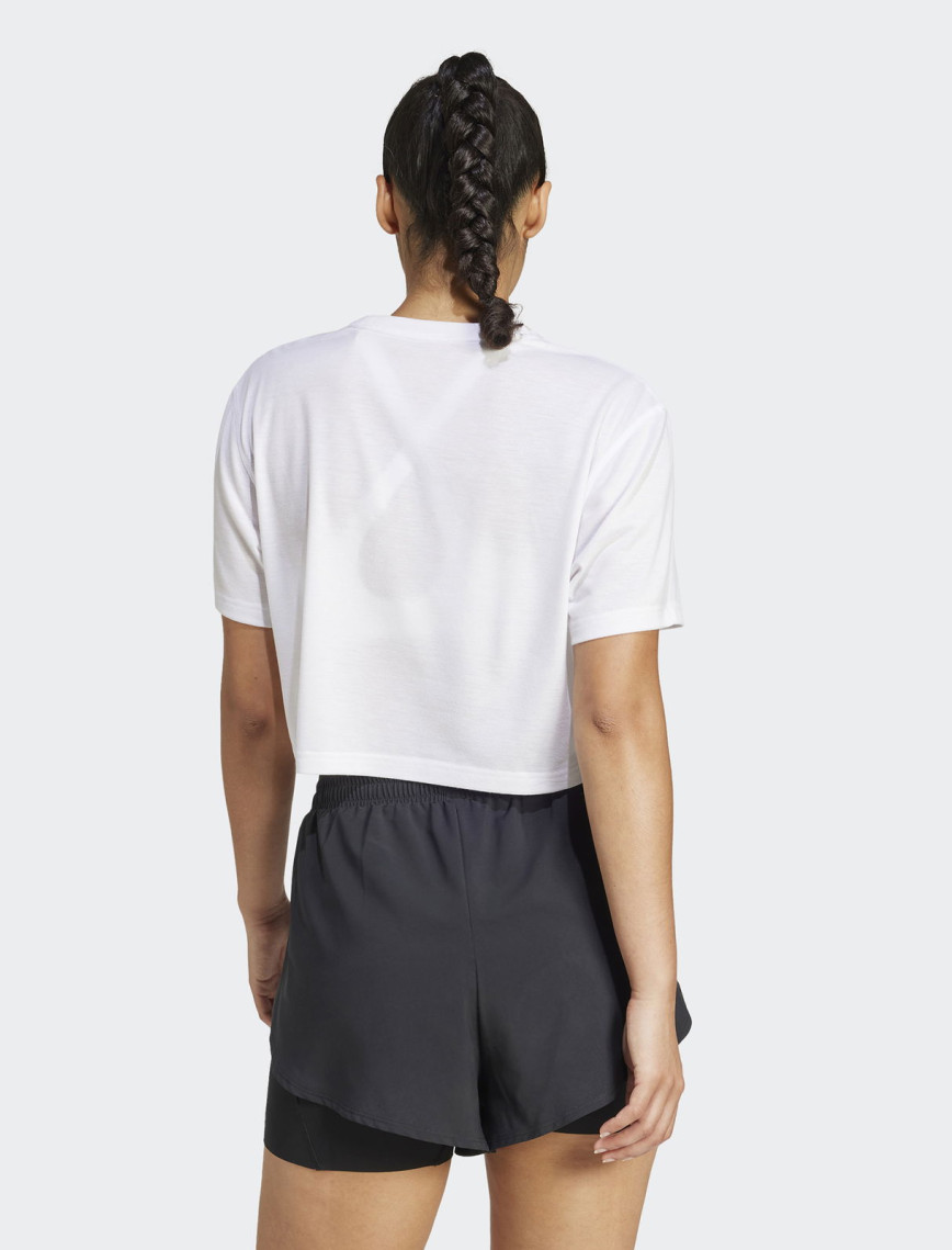 adidas Train Essentials Boxy Workout Kadın Beyaz Antrenman T-Shirt adidas Train Essentials Boxy Workout Kadın Beyaz Antrenman T-Shirt