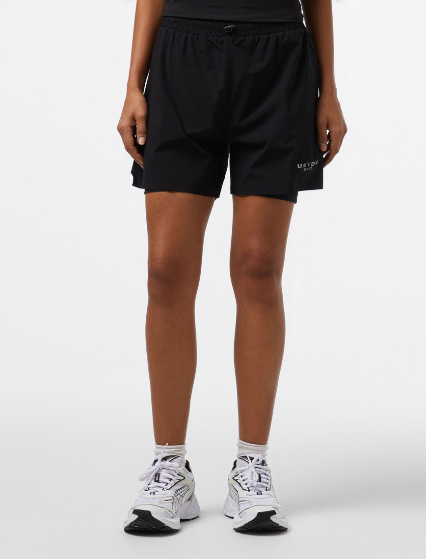 UNITED4 Sport Kadın Siyah Antrenman Şortu UNITED4 Sport Kadın Siyah Antrenman Şortu