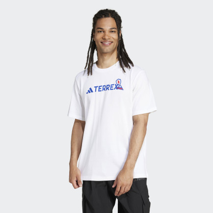 adidas Terrex Graphic Erkek Beyaz T-Shirt adidas Terrex Graphic Erkek Beyaz T-Shirt