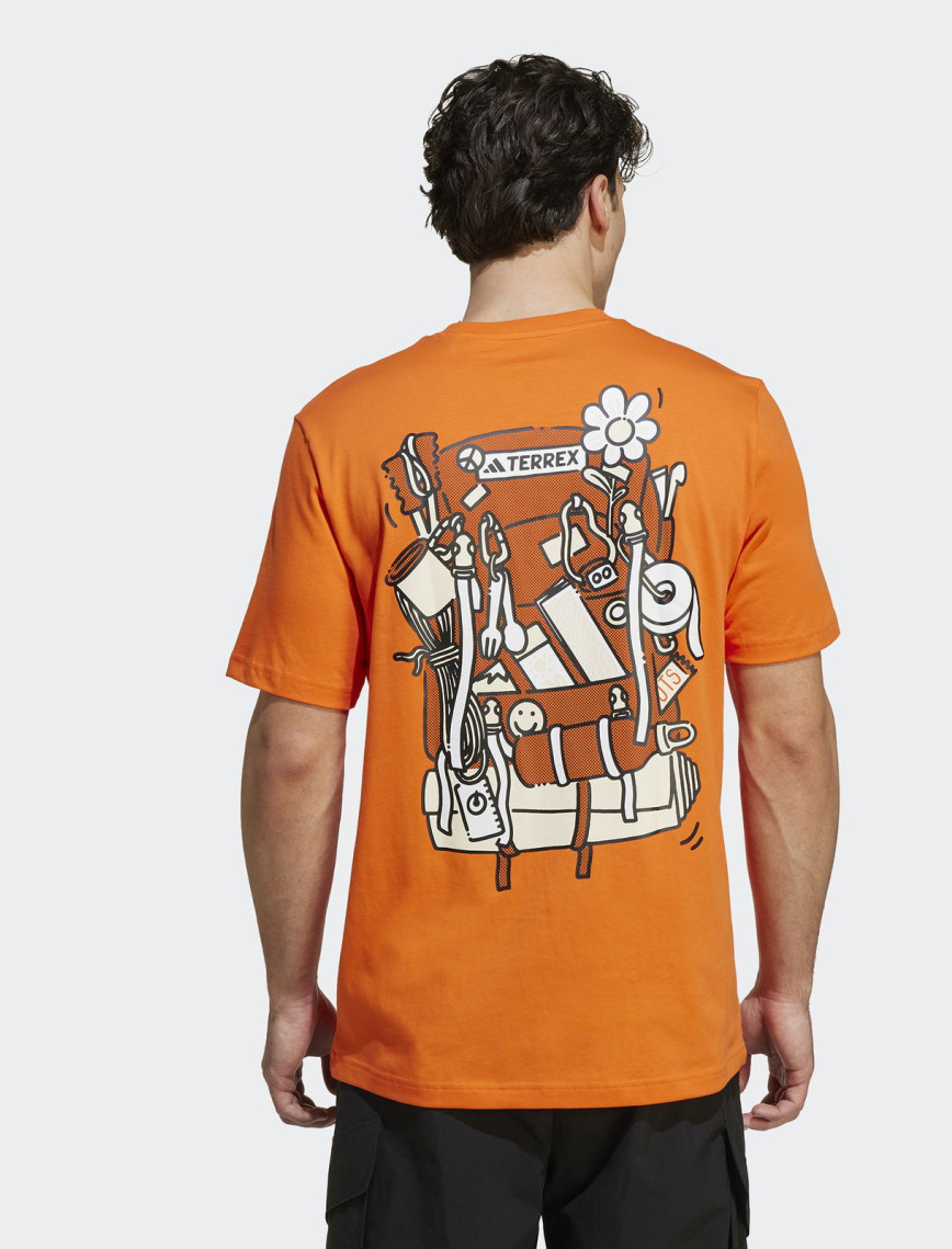 adidas Terrex Graphic Erkek Turuncu T-Shirt adidas Terrex Graphic Erkek Turuncu T-Shirt