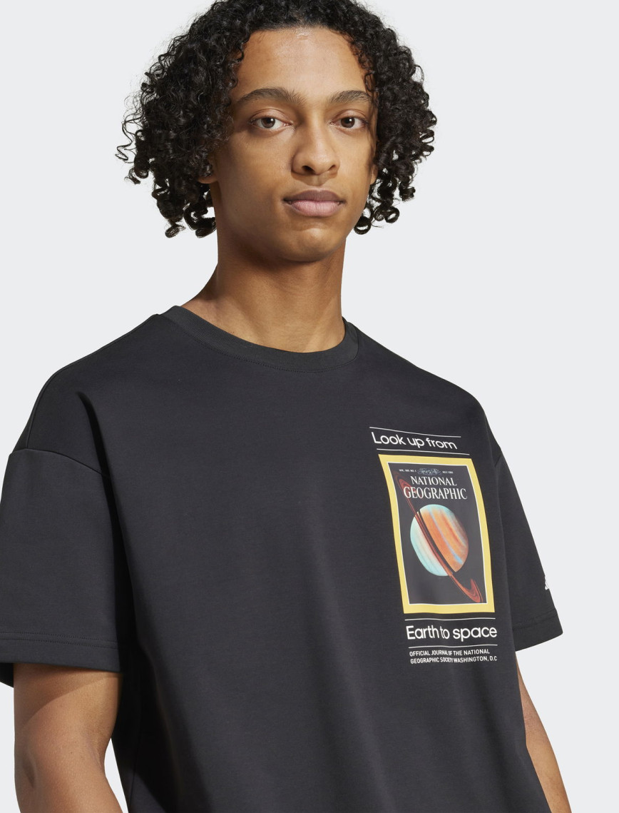adidas Nat Geo Aeroready Graphic Erkek Siyah T-Shirt adidas Nat Geo Aeroready Graphic Erkek Siyah T-Shirt