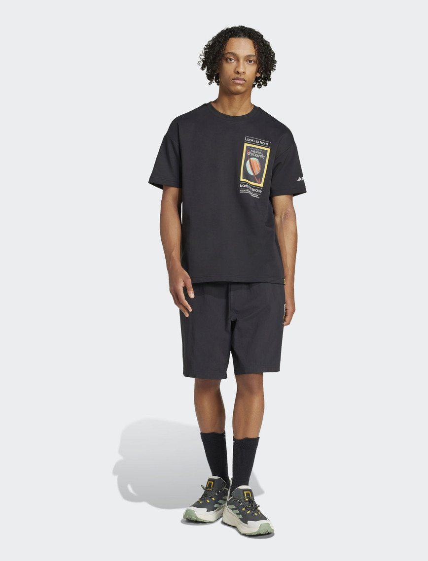 adidas Nat Geo Aeroready Graphic Erkek Siyah T-Shirt adidas Nat Geo Aeroready Graphic Erkek Siyah T-Shirt
