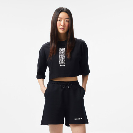 UNITED4 Kadın Siyah T-Shirt UNITED4 Kadın Siyah T-Shirt