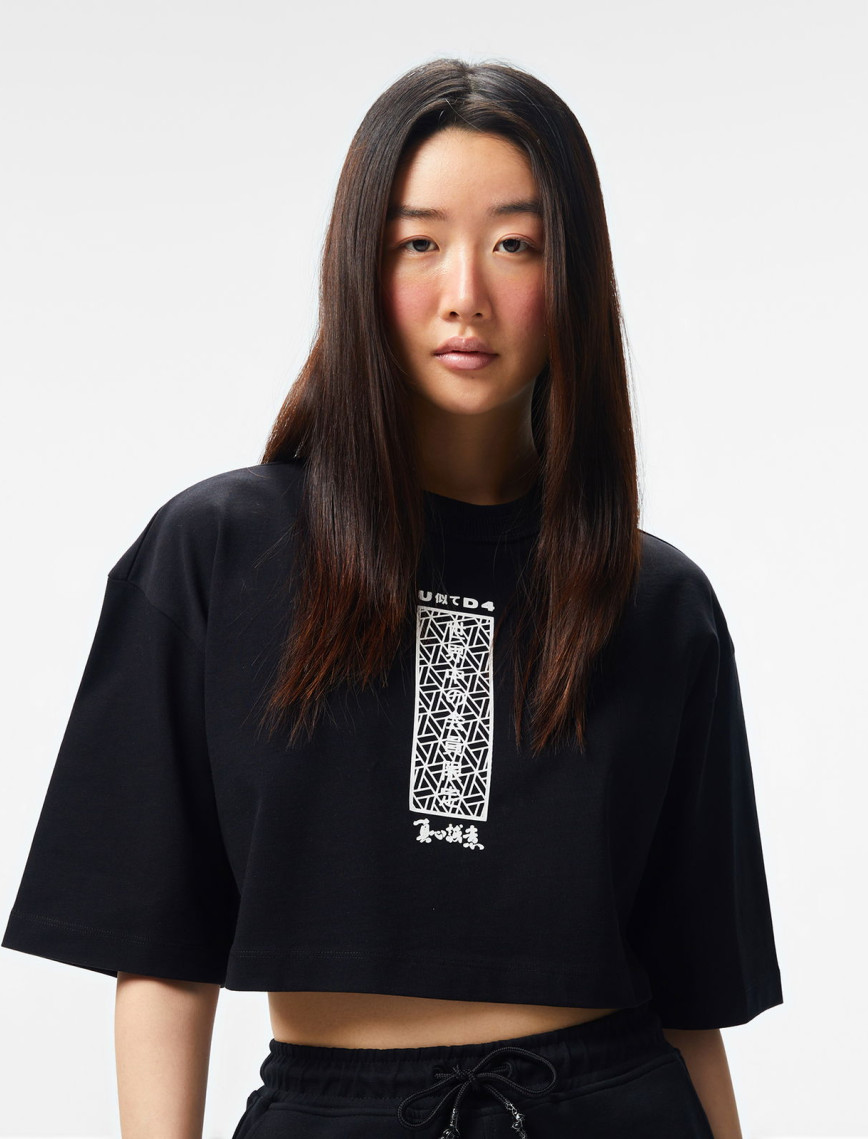 UNITED4 Kadın Siyah T-Shirt