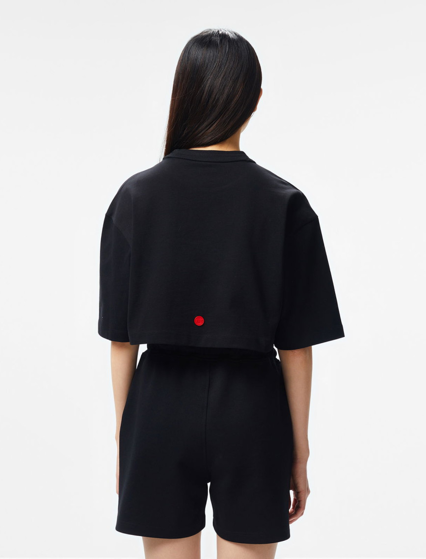 UNITED4 Kadın Siyah T-Shirt