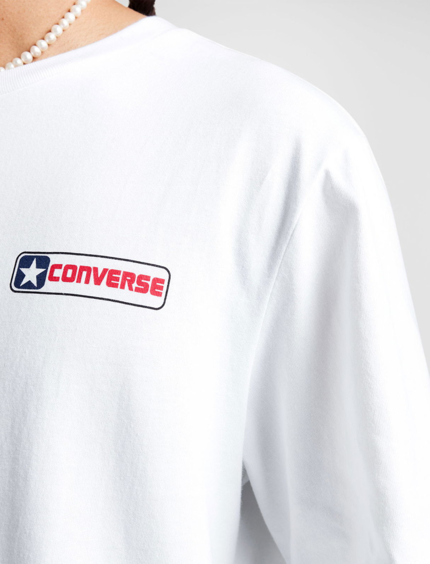 Converse Erkek Grafik Baskılı Beyaz T-Shirt Converse Erkek Grafik Baskılı Beyaz T-Shirt
