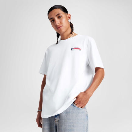 Converse Erkek Grafik Baskılı Beyaz T-Shirt Converse Erkek Grafik Baskılı Beyaz T-Shirt