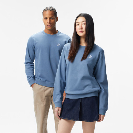 Converse Go-To Unisex Mavi Sweatshirt Converse Go-To Unisex Mavi Sweatshirt