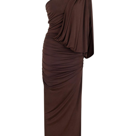 Drape Detaylı Maxi Elbise Drape Detaylı Maxi Elbise
