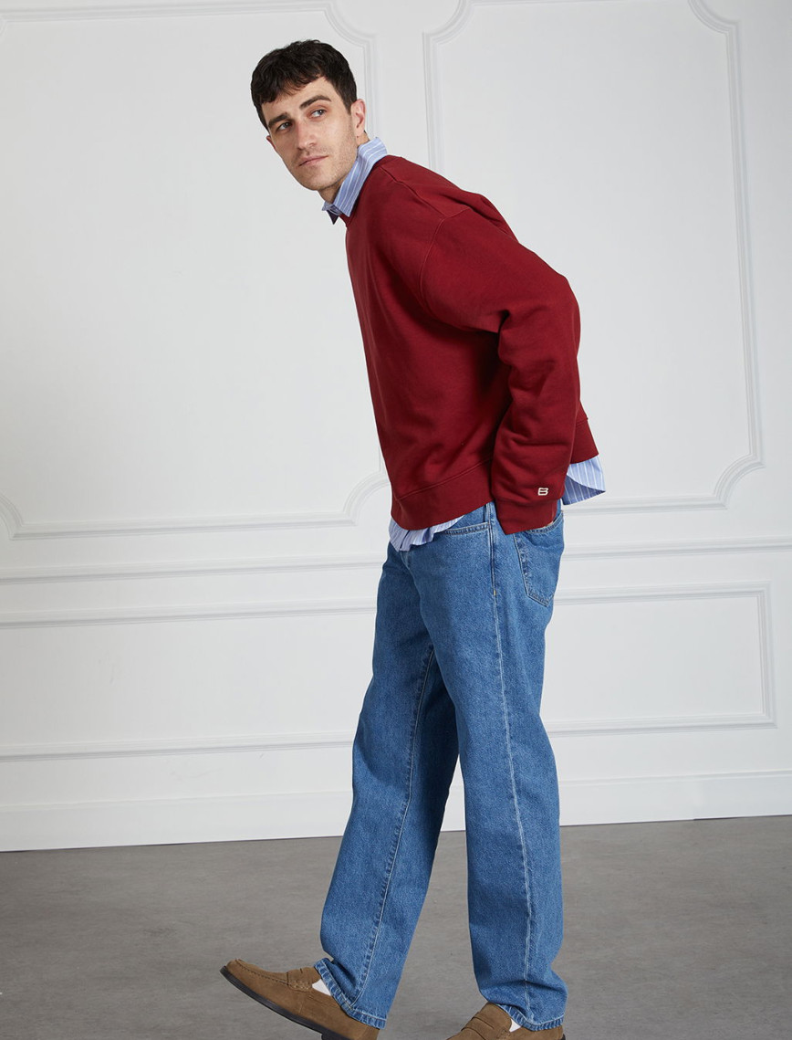 Yıkamalı Basic Sweatshirt Yıkamalı Basic Sweatshirt