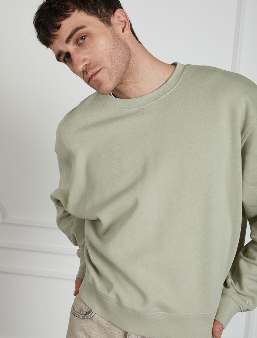 Yıkamalı Basic Sweatshirt Yıkamalı Basic Sweatshirt